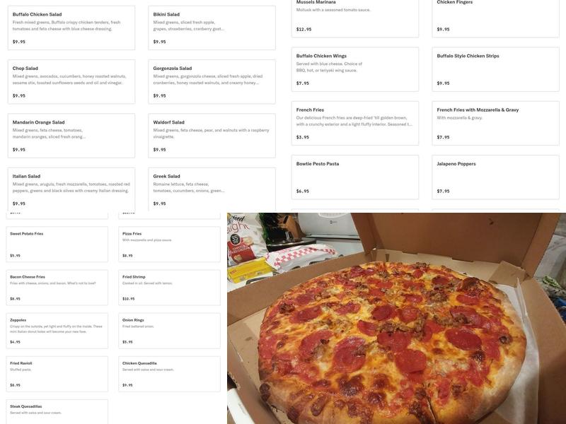 Pizza & Sandwich Express Menu