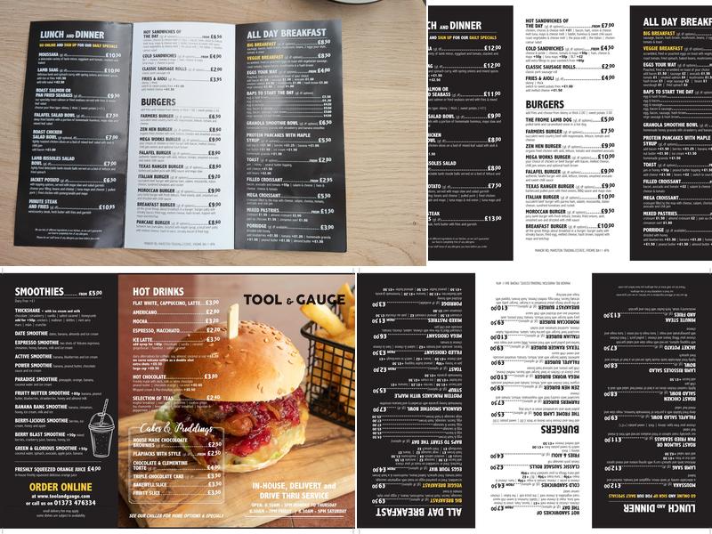Frome Tool & Gauge Menu