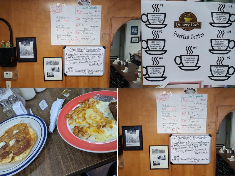 Quarry Cafe Menu