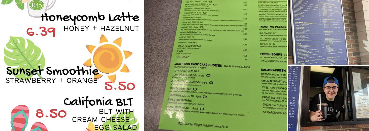 Rio Coffee Brewery Menu