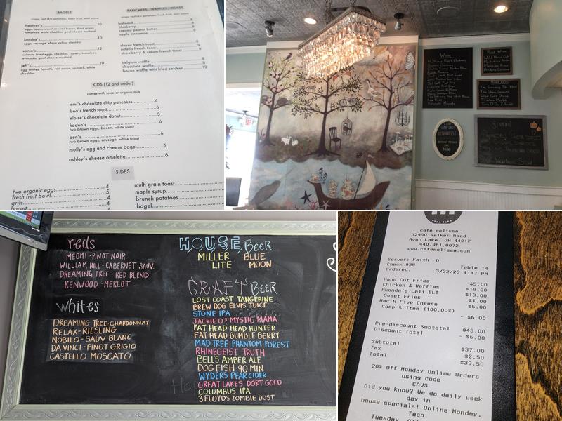 Café Melissa Menu