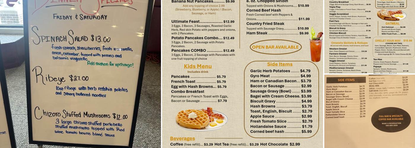 Claudette's Cafe & Deli Menu