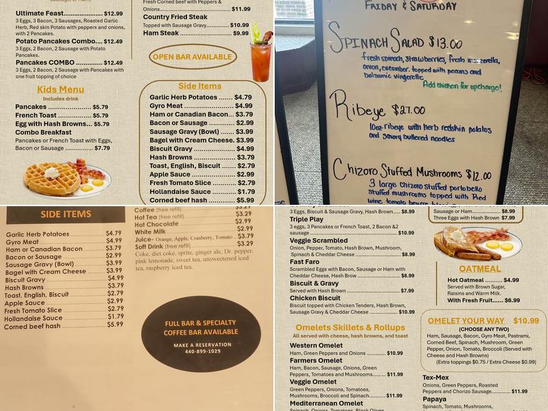 Claudette's Cafe & Deli Menu