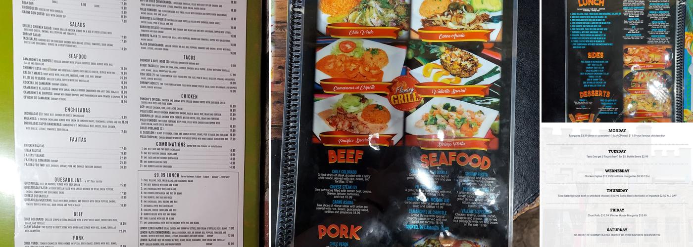 Papasitos and Beer Mexican Grill Menu