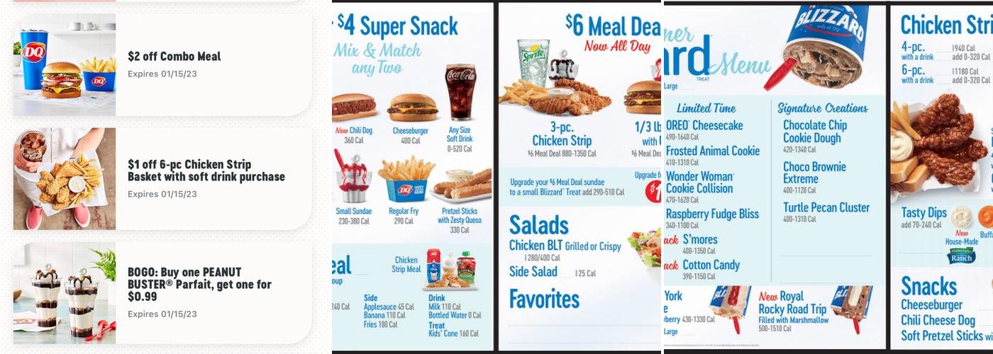 Dairy Queen Grill & Chill Menu