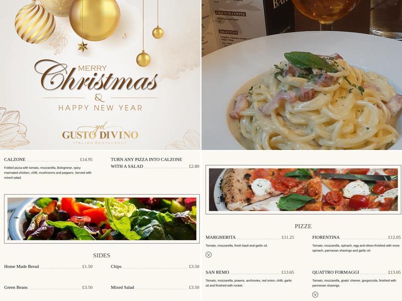 Gusto Divino Menu