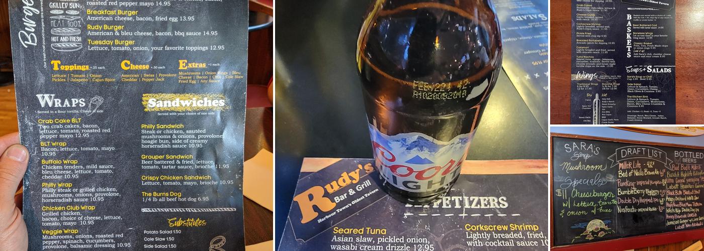 Rudy's Bar & Grill Menu