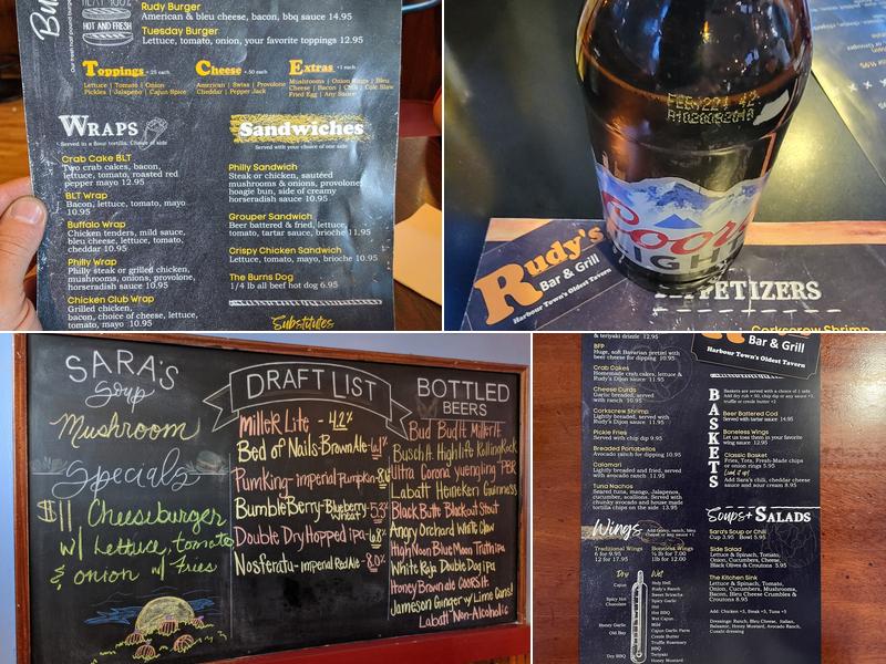 Rudy's Bar & Grill Menu