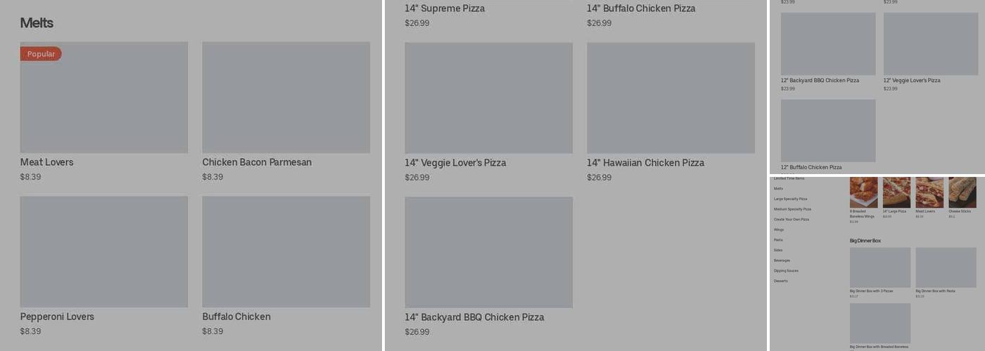 Pizza Hut Menu