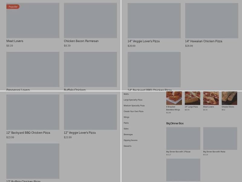 Pizza Hut Menu