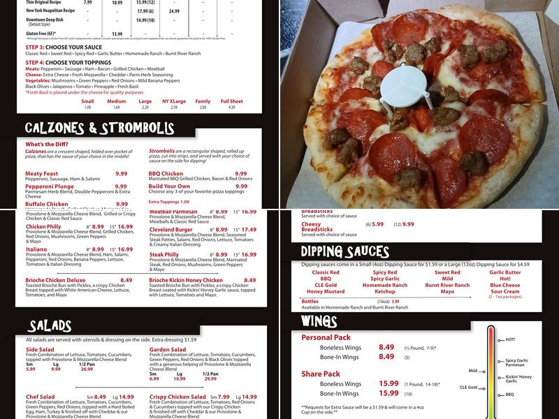 Cleveland Pizza Co Menu