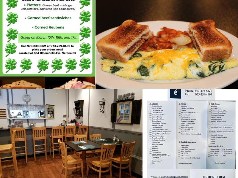 Jack's Cafe Menu