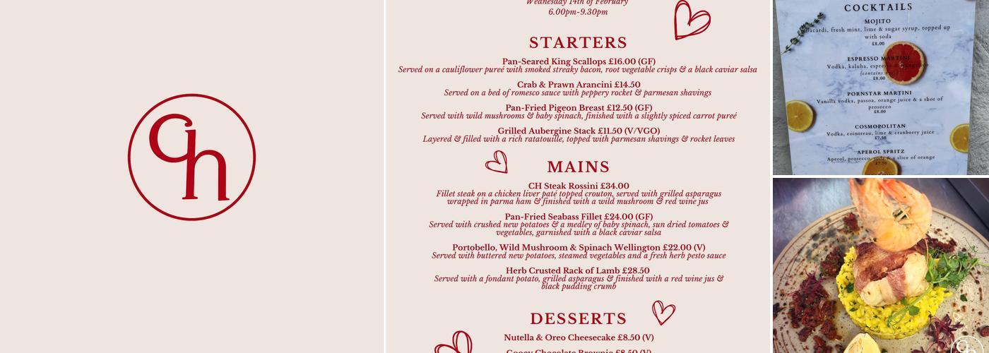 The Corner House Menu