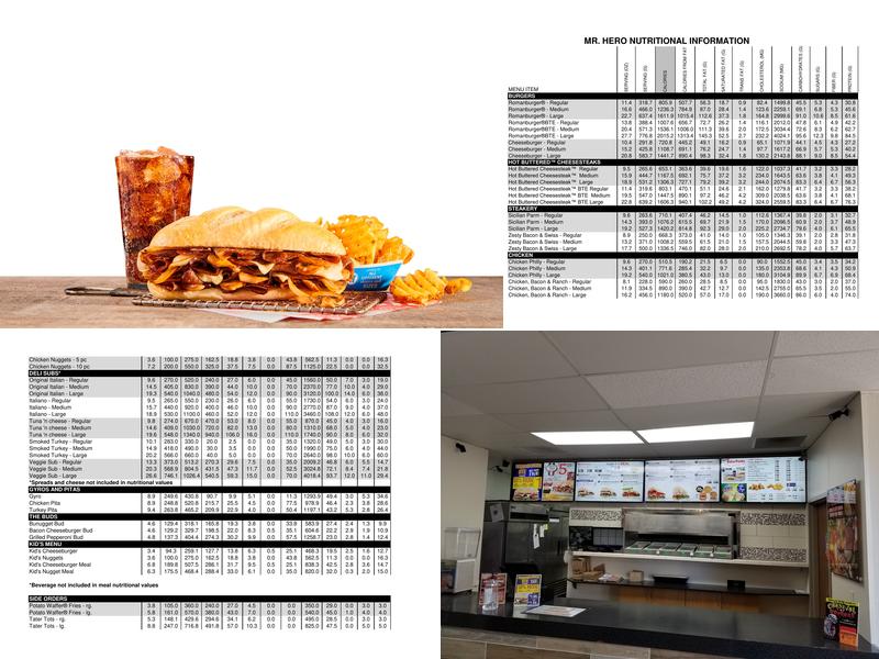 Mr. Hero Menu