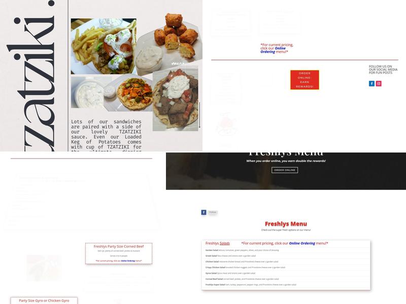 Freshly's Gyros & Cornedbeef Menu