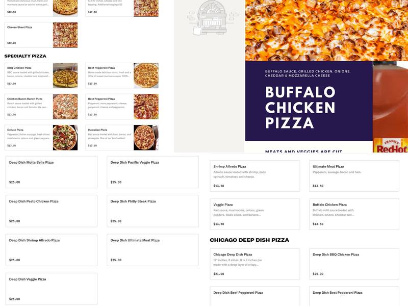 Best Pizza & Sandwiches Menu