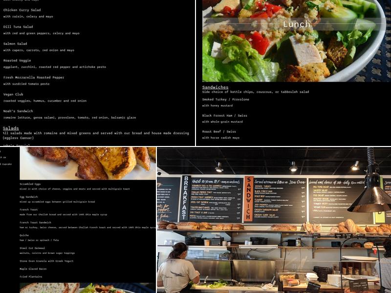 The Stone Oven Bakery Menu