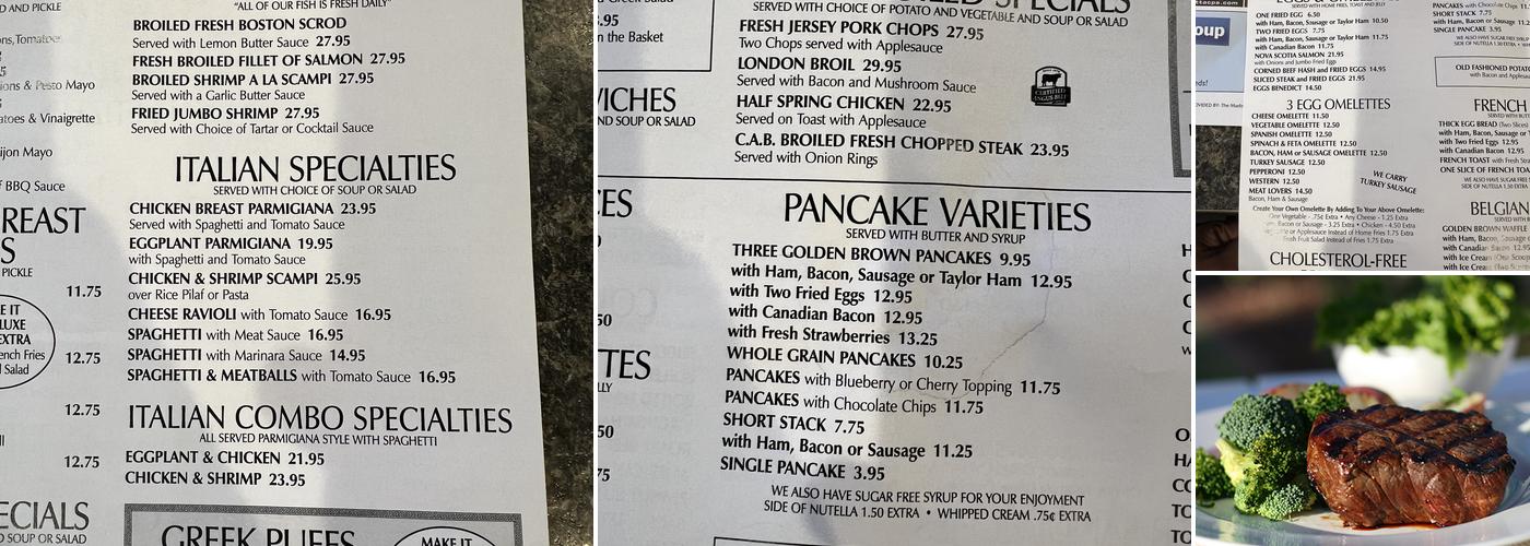 Nautilus Diner Menu
