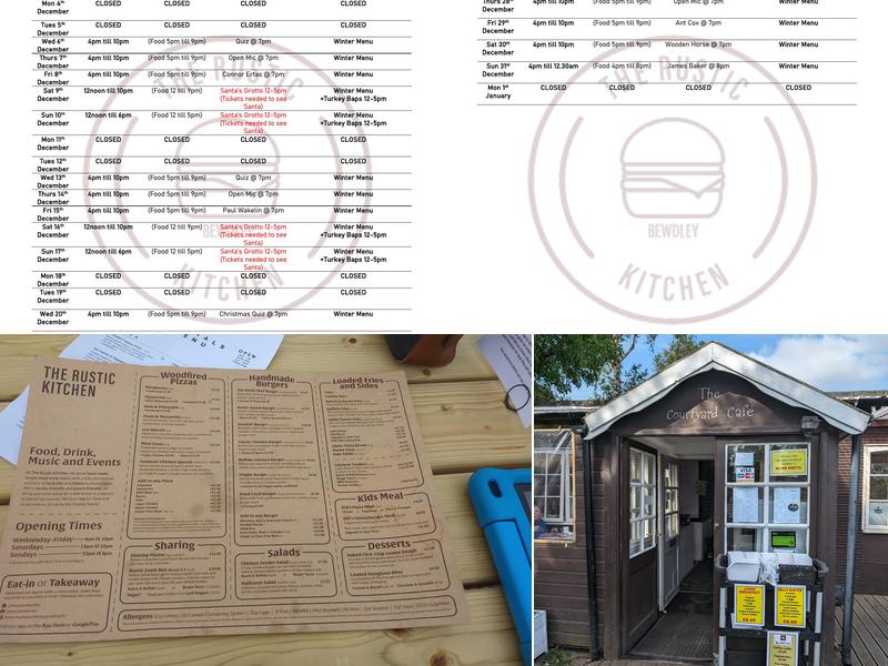 The Rustic Kitchen Menu