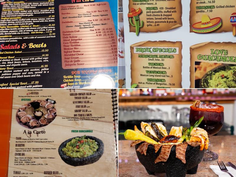 Don Tequila Mentor Menu