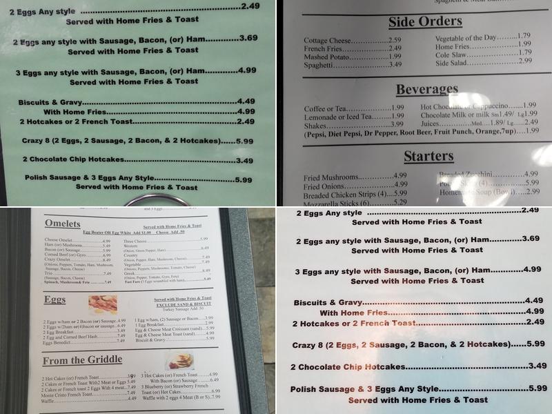 Cortina's Family Restaurant Menu