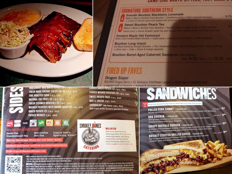 Smokey Bones Mentor Menu