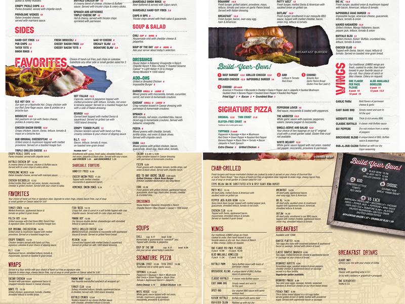 Panini's Bar & Grill Menu