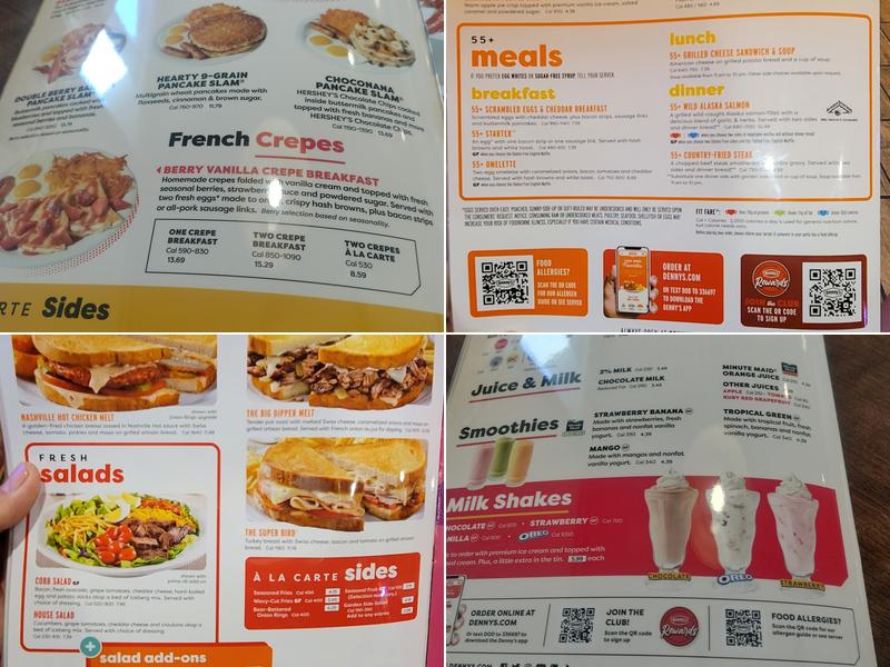 Denny's Menu