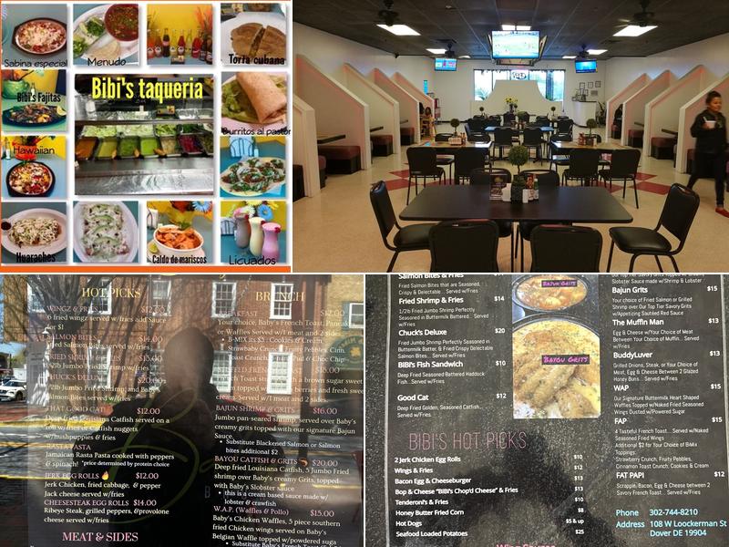 Bibi's Restaurant Menu