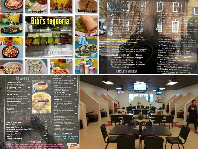 Bibi's Restaurant Menu