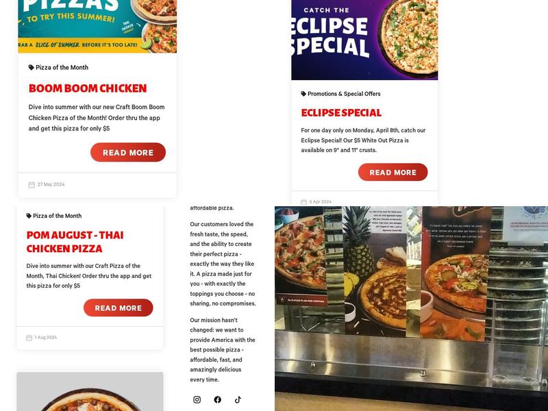 Rapid Fired Pizza Menu