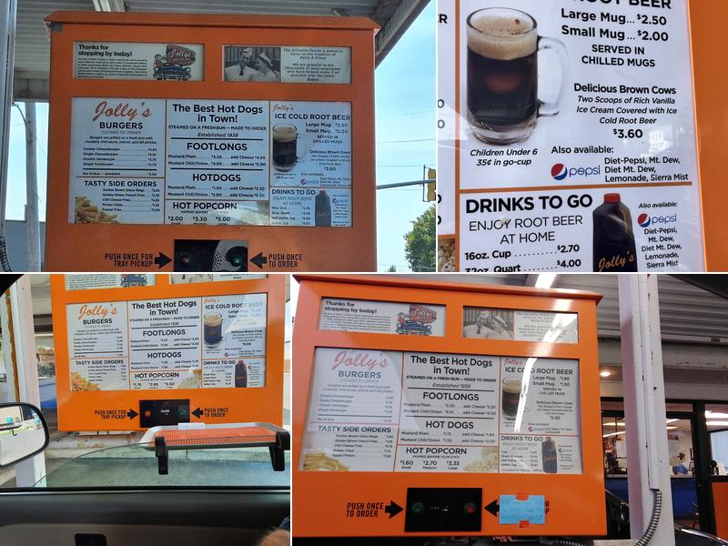 Jolly's Drive-In (East) Menu