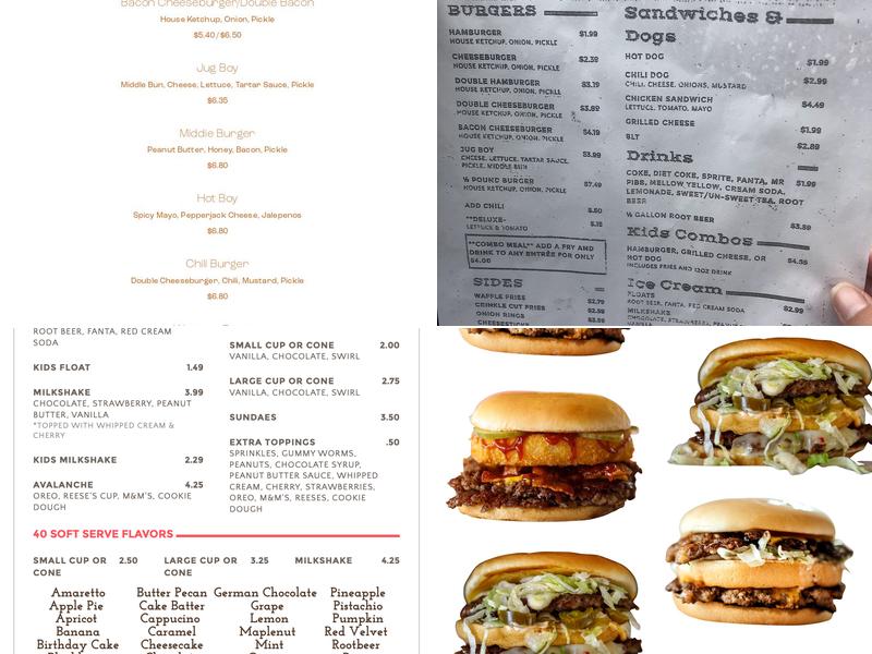 The Jug Menu