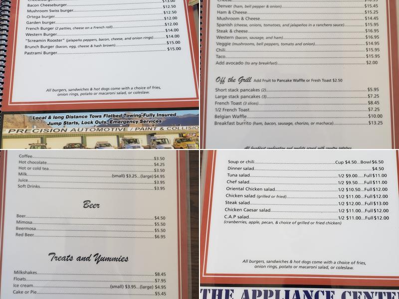 Red Rooster Cafe Menu