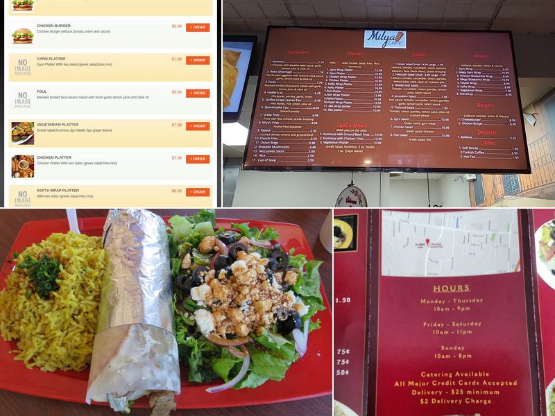 Milya Cafe Menu