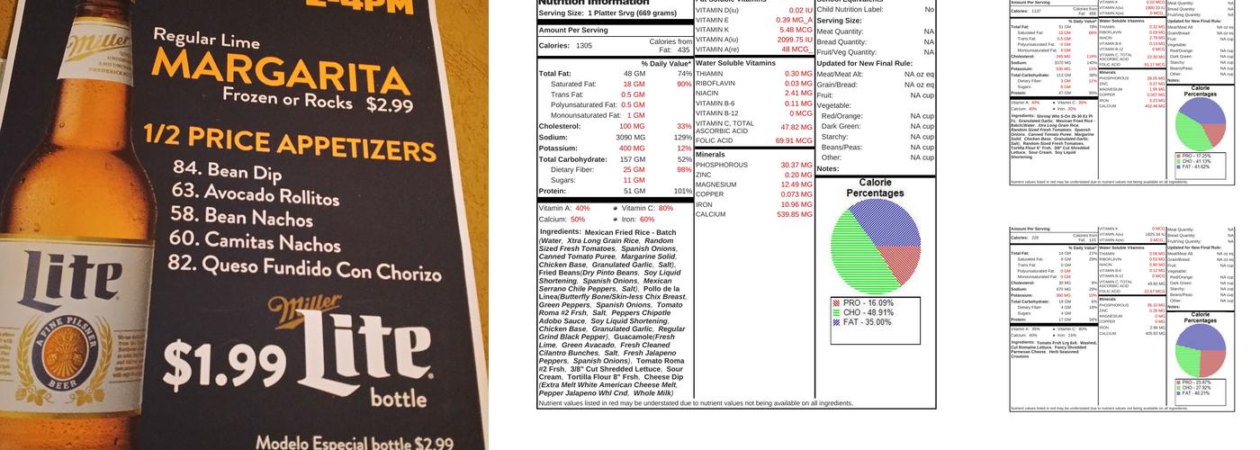 El Vaquero Mexican Restaurant Menu