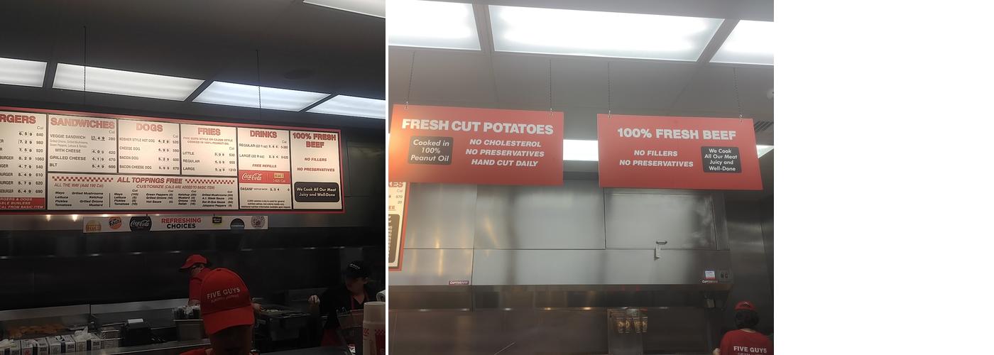 Five Guys Menu