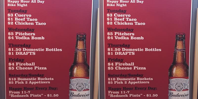 LugNutz Bar and Grill Menu