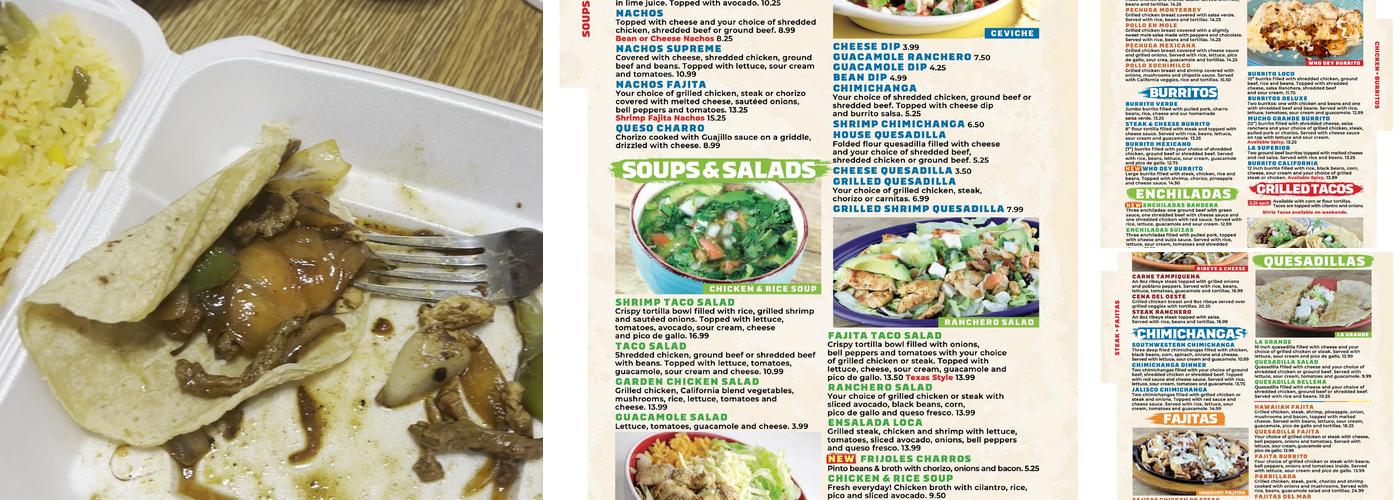 La Piñata Mexican Grill & Bar Menu