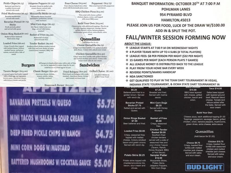 Millville Tavern and Grill Menu