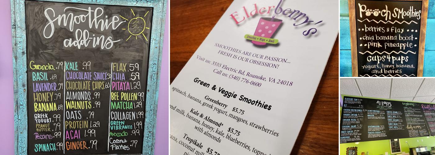 Elderberry's Menu