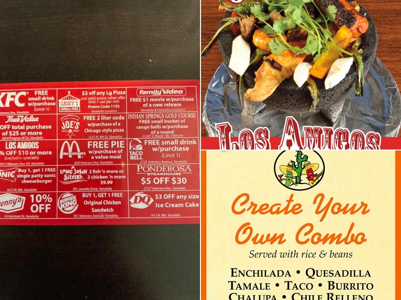 Los Amigos Mexican Restaurant Menu