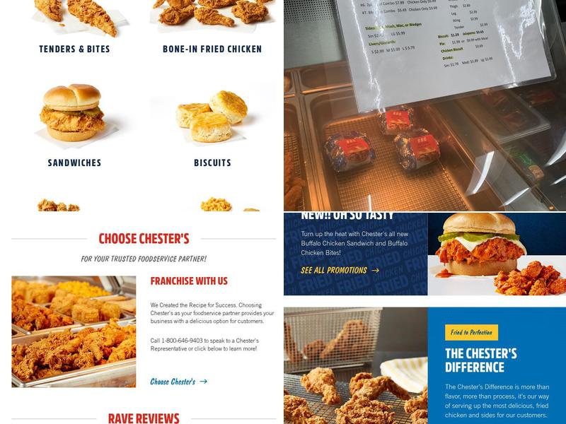 Chester's Chicken Menu