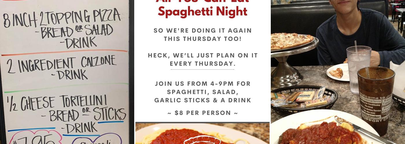 Joe's Pizza & Pasta Menu