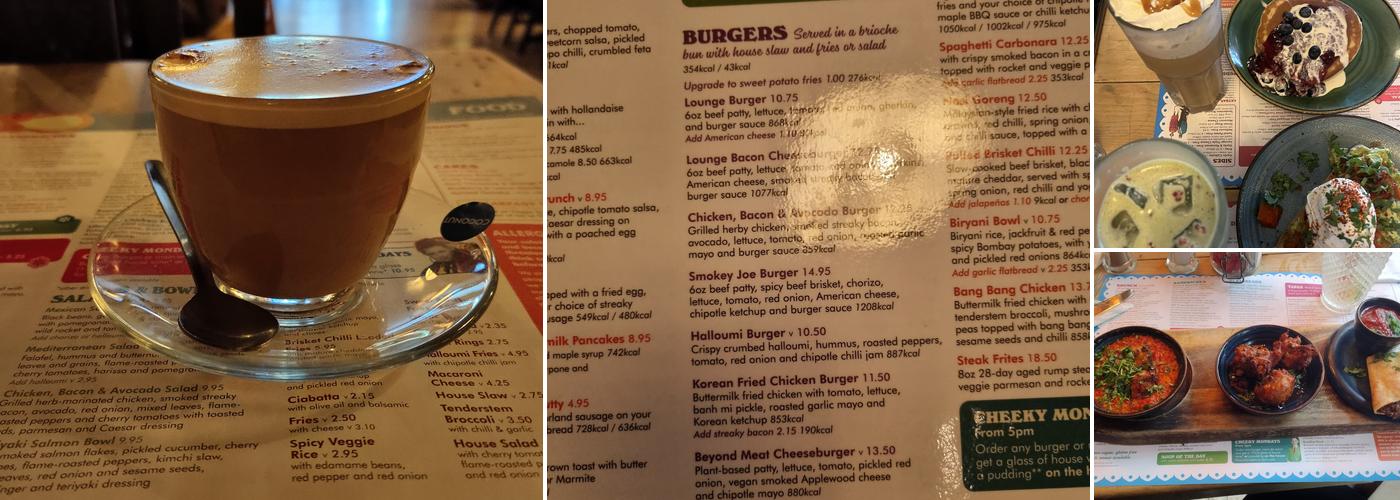 Cappello Lounge Menu