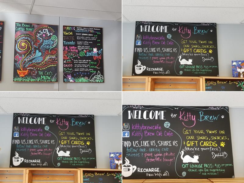 Kitty Brew Cat Café Menu