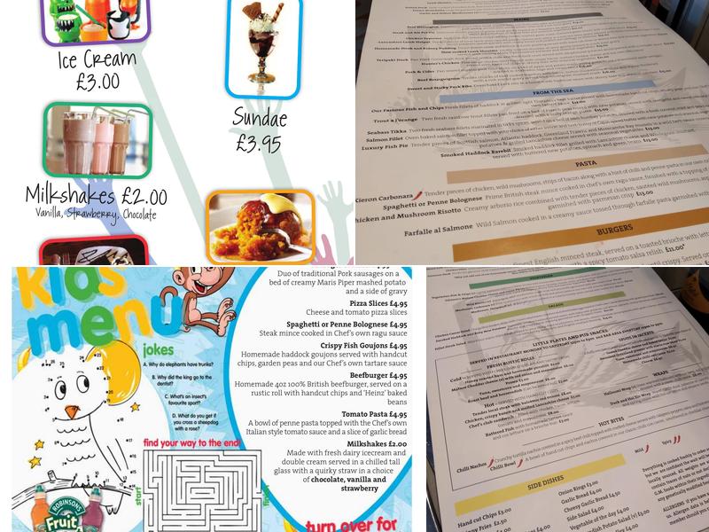 The Swan & Cemetery Menu