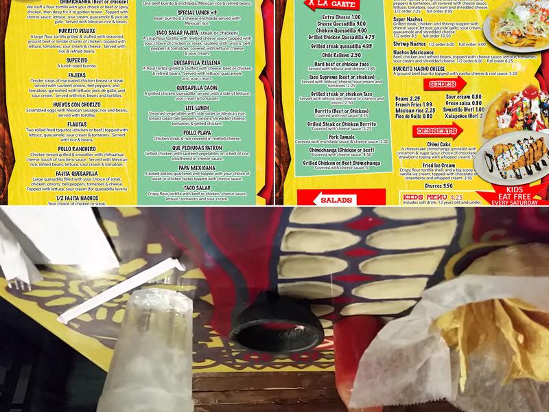 El Mexicano Menu