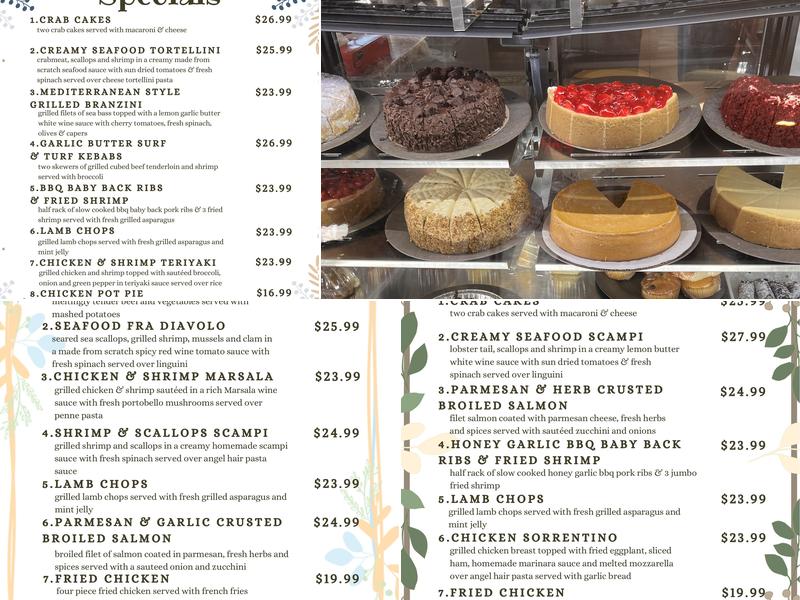 Long Neck Diner Menu
