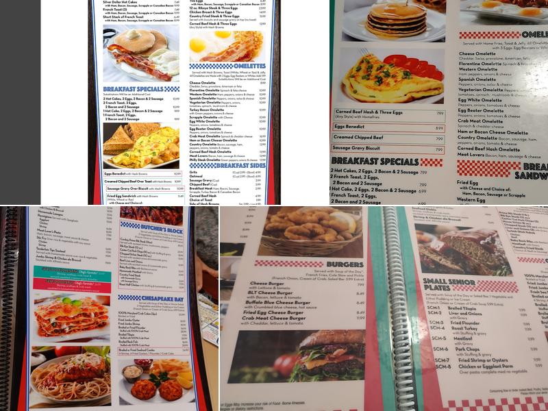 Cambridge Diner Menu